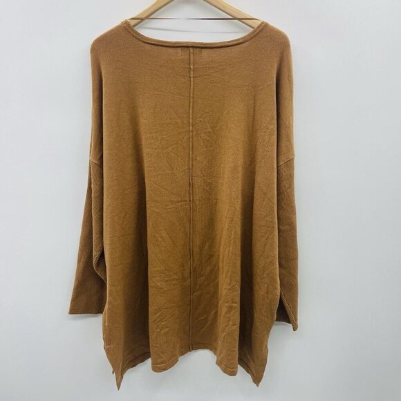 Style & Co Womens Plus Size 3X Front-Seam Tunic Sweater in Caramel Kiss $59 SW3 - Picture 4 of 7